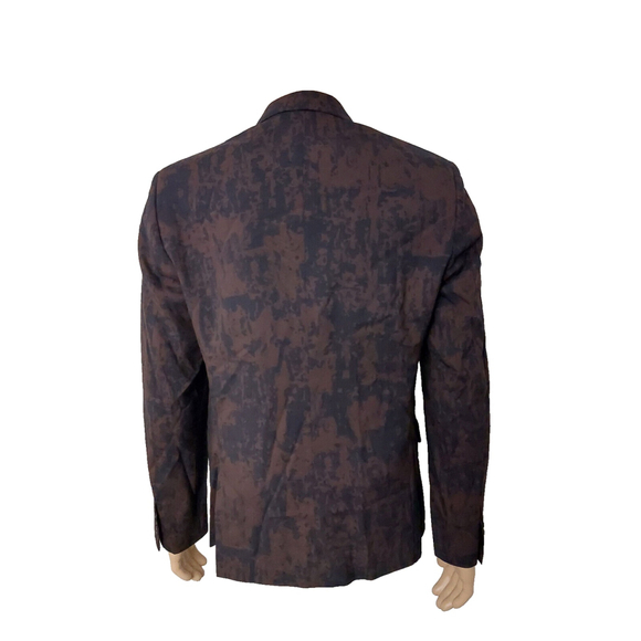 Marc by Marc Jacobs Deep Beet Print Lined Wool Blazer Suit Jacket Sz M NWT $488 - Picture 11 of 16